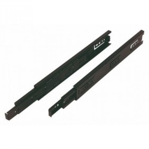 Coulisses à billes 3832-charge 45 kg-sortie totale-noir