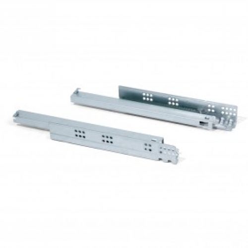 Coulisses à billes fermeture amortie pour tiroir Slippe-sortie totale