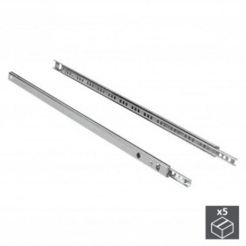 Coulisses à billes à sortie partielle – 5 paires