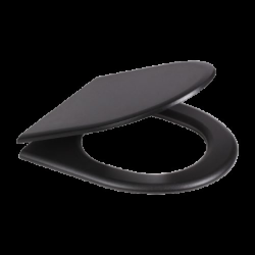 Couvercle en plastique noir pour toilettes…