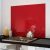 Crédence fond de hotte verre brillant – Rouge – Hauteur 75cm