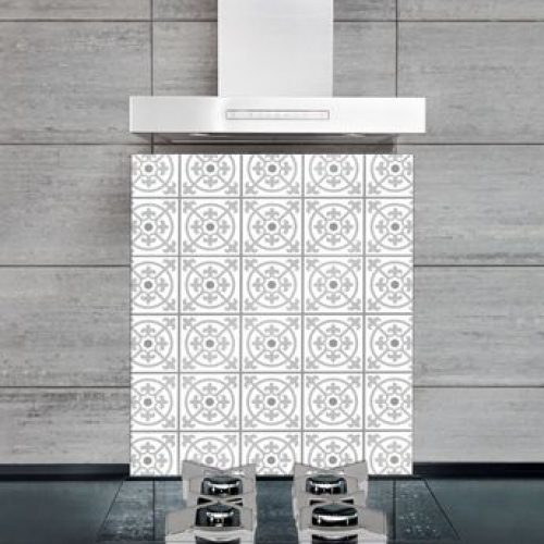 Crédence fond de hotte verre – Carreaux de Ciment WENKO TALI – 60×70 cm