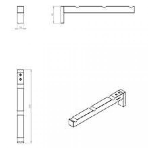 Crochet acier brillant COSMIC