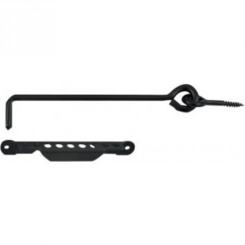 Crochet à crémaillère en acier phorétique – diamètre 8 mm – noir