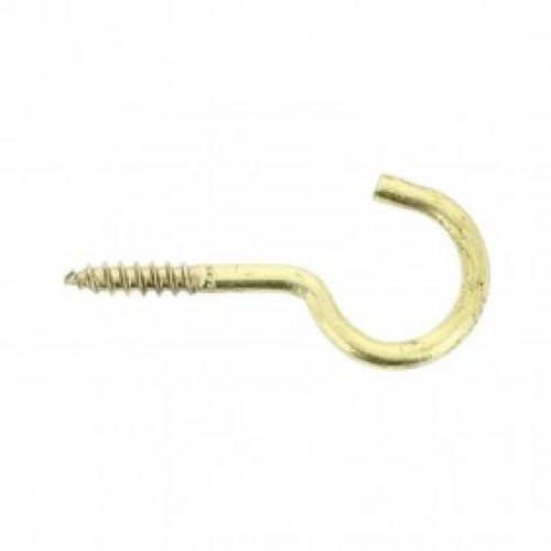 Crochet d&rsquo;armoire – vis à bois laiton – 25 pièces