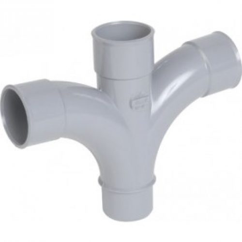 Croix pvc pied de biche mâle-femelle – diamètre 40 mm