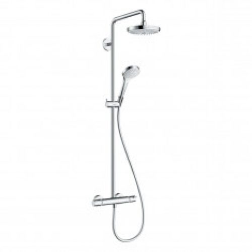 Croma Select S Showerpipe Croma Select S 180 2jet blanc/chromé – Hansgrohe 27253400