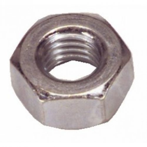 Écrous hexagonaux Hu – acier zingué blanc – classe 8