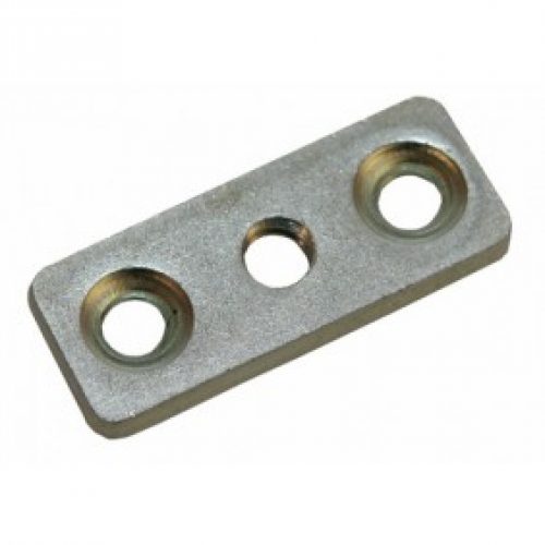 Écrous platine 3 trous pour vis de meuble-12 pièces