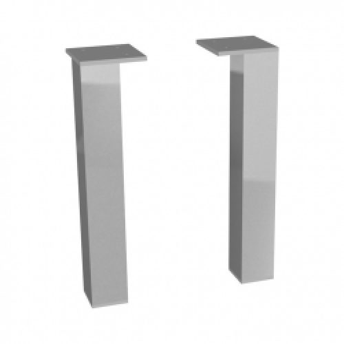 CUBE pieds de meuble 1 paire, 240 mm, chrome