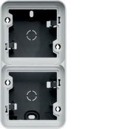 cubyko Boîte dble V ass. gris HAGER WNA686