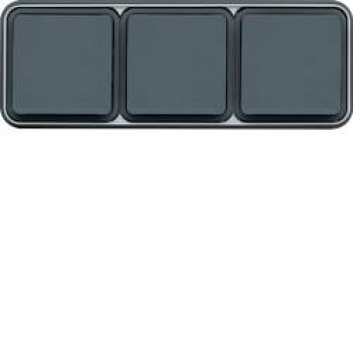 cubyko PC 3H 2P+T encast gris HAGER WNE123