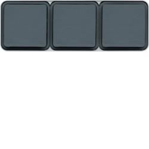 cubyko PC tple hor. 2P+T gris HAGER WNC123