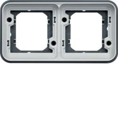 cubyko Supp dble H. ass. gris HAGER WNA402