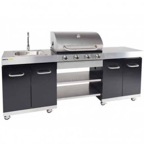 Cuisine d&rsquo;extérieur Cook&rsquo;in Garden Summer noire