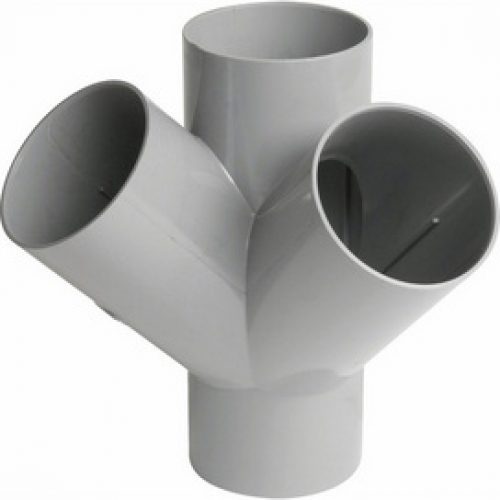 Culotte 45° PVC double équerre FØ100mm Nicoll -NF- – NICOLL