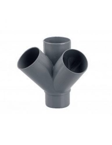 Culotte équipée double équerre mâle-femelle Ø 100