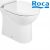 Cuvette de WC sur pied Blanche duale Rimless DEBBA – ROCA A34299P000