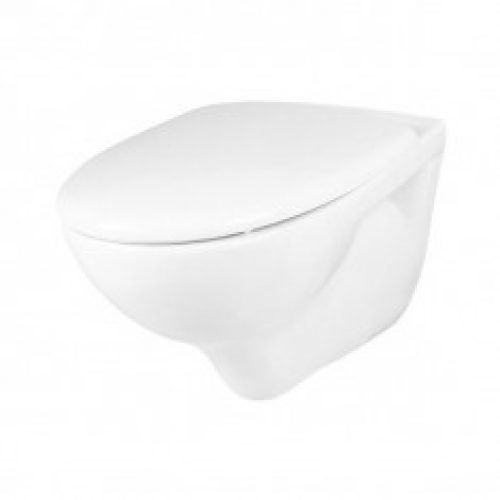 Cuvette suspendue standard NF 52 cm + Abattant – BLANCHE