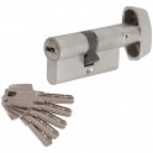 Cylindre à bouton varié nickelé – B30 x 30 mm – T60 – Tesa