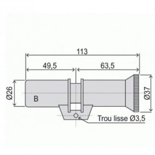 Cylindre double à bouton – profil rond – série 787.Z