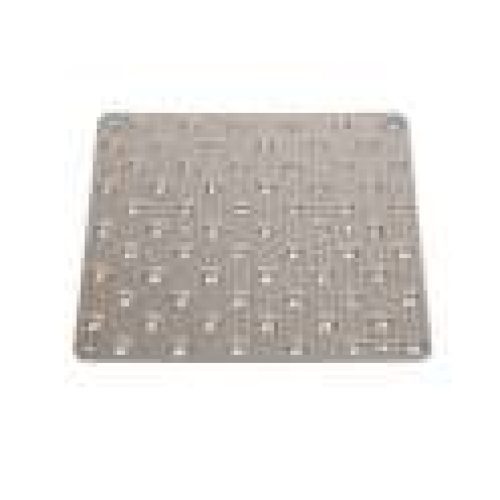 Dalle podotactile de vigilance aluminium à coller – Duval