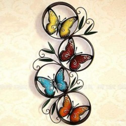 Décoration murale de style rustique à motif de papillon