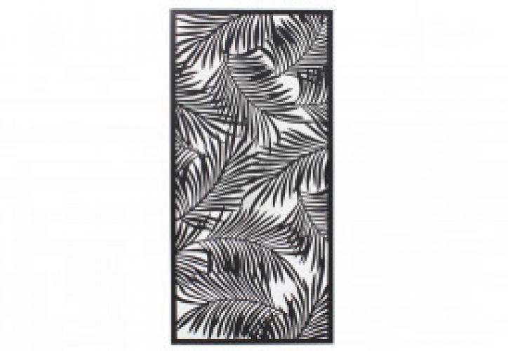 Décoration Murale en Métal Feuilles de Palmier 55 x 120 cm