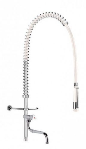 Delabie Combiné de prélavage blanc avec colonne courte 3/4&Prime; Blanc 1000 mm 433422