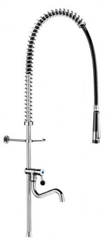 Delabie Combiné de prélavage noir avec colonne longue 3/4″ Noir 1000 mm 433722