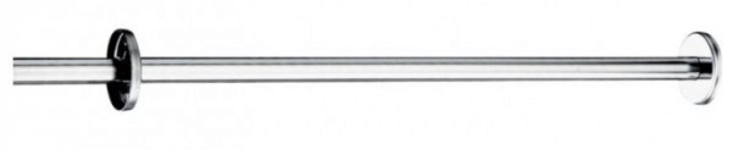 Delabie Porte-rideau droit à recouper Inox 2000 mm 4359