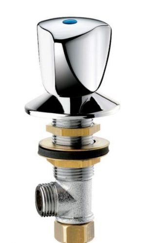 Delabie Robinet sur plage avec tête à clapet Chromé MM1/2&Prime; D273015