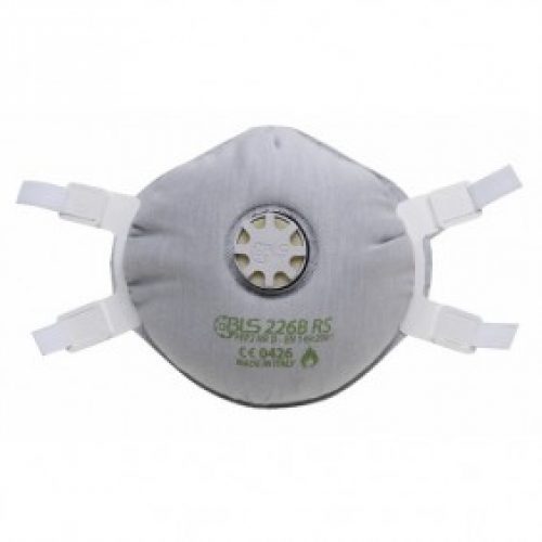 Demi-masque filtrant – jetable – avec valve flamme retardante – FFP2