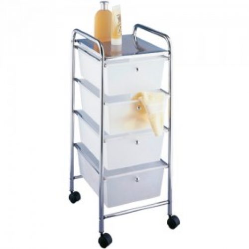Desserte à roulette pour salle de bain – 4 tiroirs