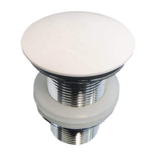 Dessus – couvercle – cache pour bonde Pop Up en blanc brillant