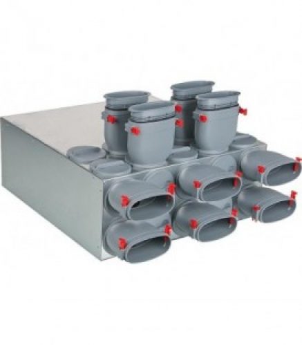 Diffuseur d&rsquo;air 10 raccords oval 114×51 mm type FRS-VK 10-75/160