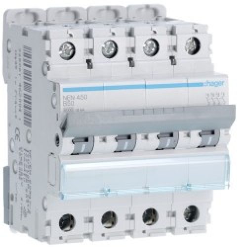 Disj.4P 6-10kA B-50A 4m – DISJONCTEURS MULTI.  HAGER NEN450