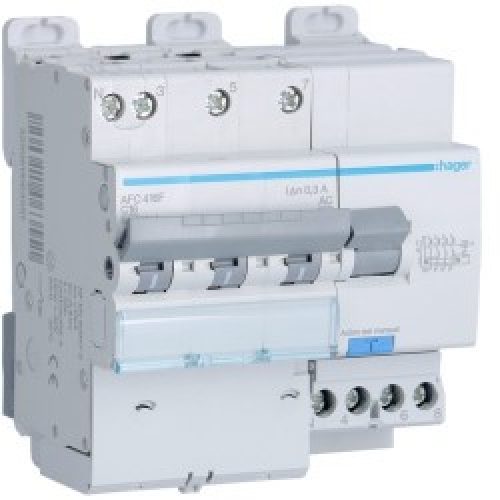 Disj.dif 3P+N 6-10kA C-16A 300 – DISJ. DIFF.3PH-N  HAGER AFC416F