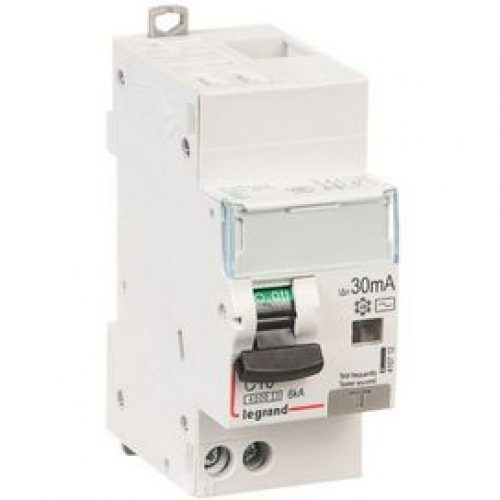 Disjoncteur différentiel Hpi DX³ 4500 6kA courbe C 16A 2 modules Legrand 410753 connexion vis/vis