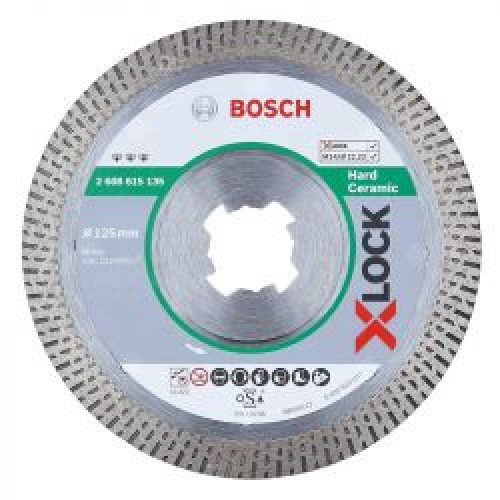 Disque A Tronconner Diamante Bosch Professional X Lock Best For Hard Ceramic O 125X2223X14X10