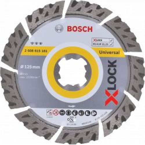 Disque A Tronconner Diamante Bosch Professional X Lock Best For Universal O 125X2223X22X12
