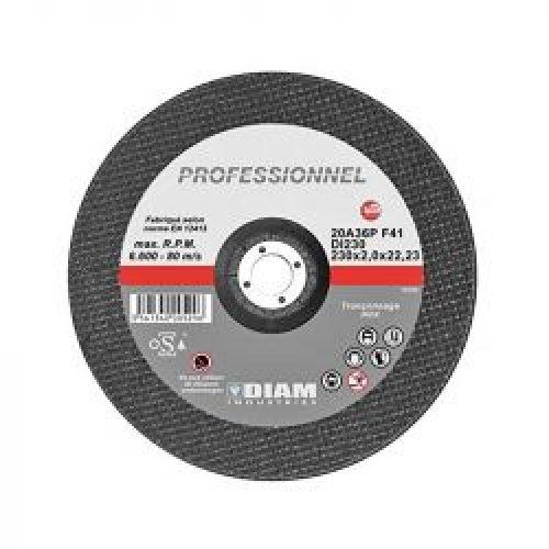 Disque Abrasif Diam Di230 Professionnel O 230 Mm Pour Tole Et Inox