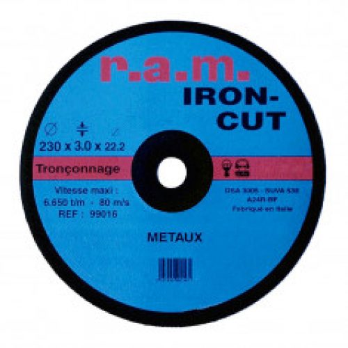 Disque abrasif IRON-CUT diamètre 115 x 1,6mm