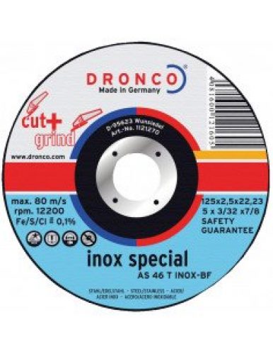 Disque Combiné 2 en 1 à tronçonner l’inox CUT + GRIND AS 46 T