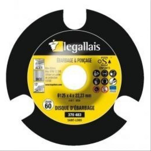 Disque d&rsquo;ébarbage Saint Louis P-Pro pour acier/inox Ø125mm grain 36 – boîte de 10