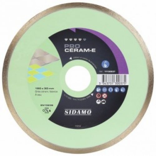 Disque diamant – jante continue – matériaux décoration – Pro Céram E
