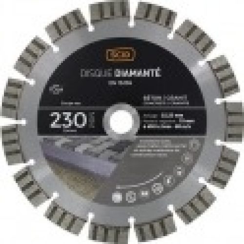 Disque diamant à tronçonner – Ø 230 mm – Béton / Granit – SCID
