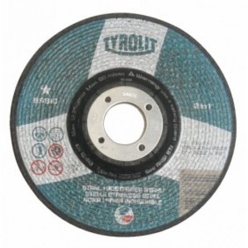 Disques Gamme « BASIC » acier et inox pour meuleuse – moyeu déporté