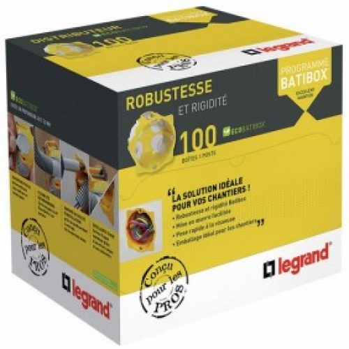 Distributeur 100 boîtes d’encastrement 1 poste – Ecobatibox – BBC