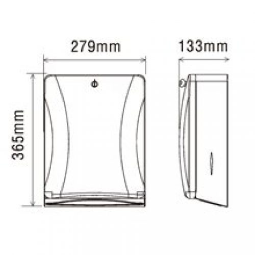 Distributeur 400/500 serviettes Bradley…
